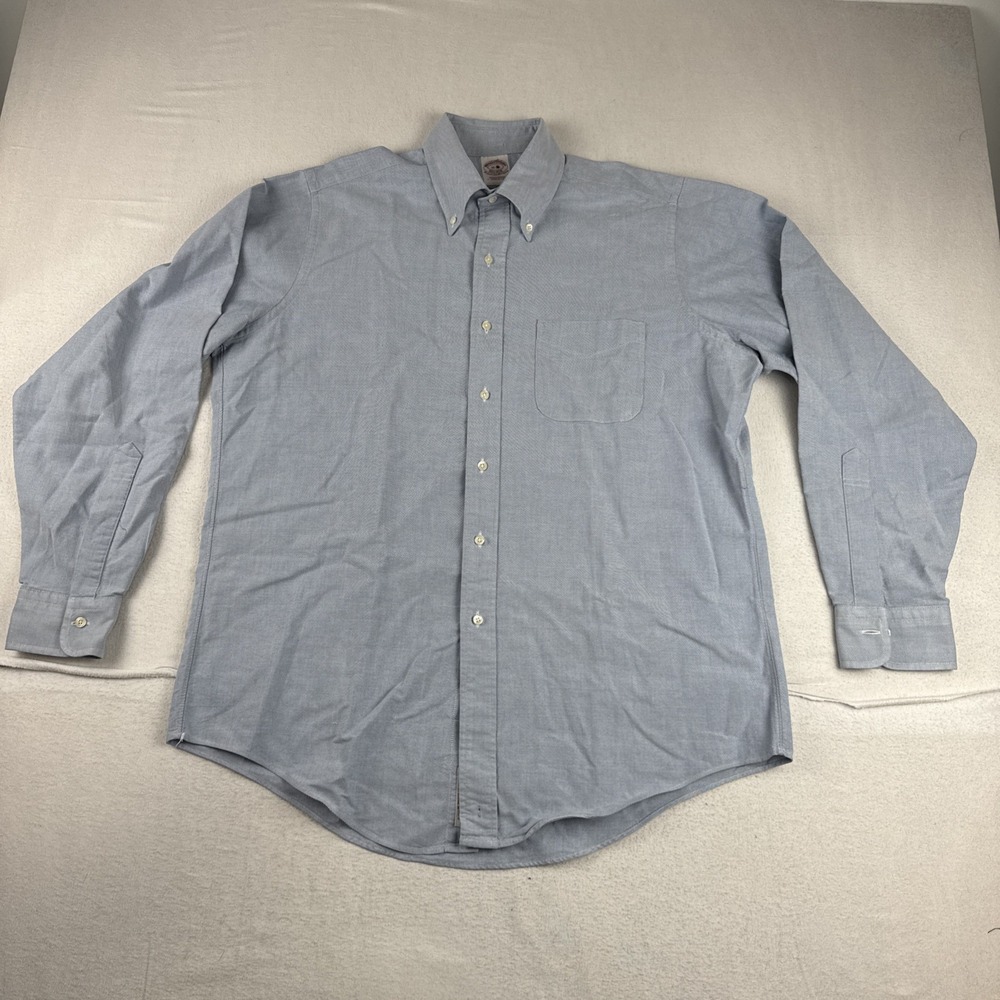 VTG Brooks Brothers Makers Merchants OCBD Dress Shirt 16-35 fits XL Read Desc